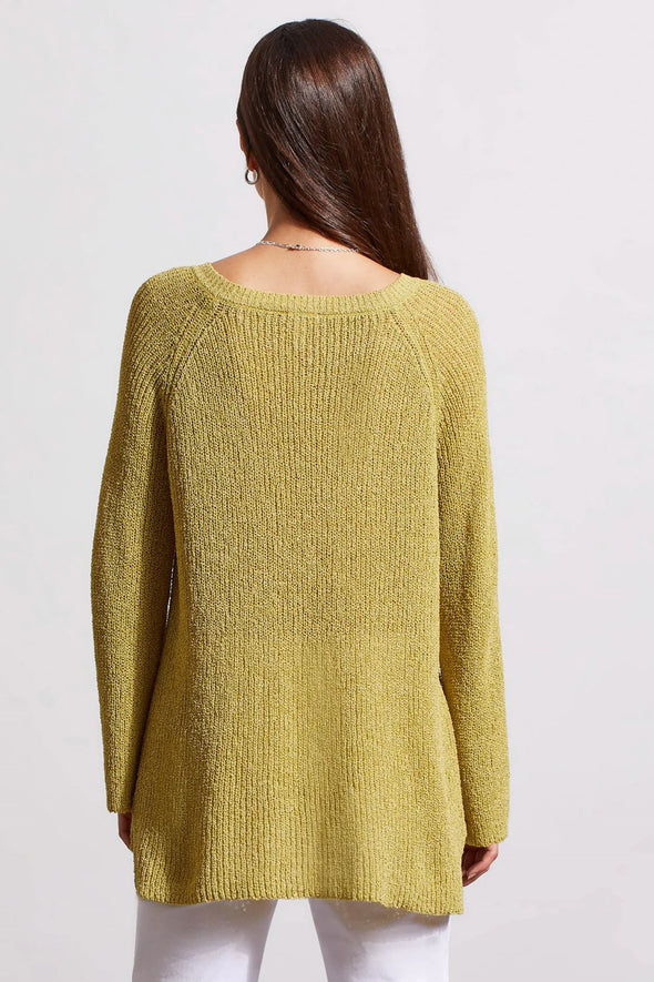 Bell Sleeve Raglan Sweater in Pear