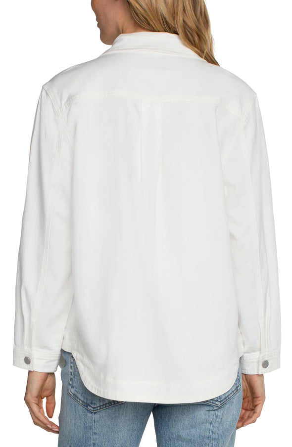 Shirt Jacket in Bright White