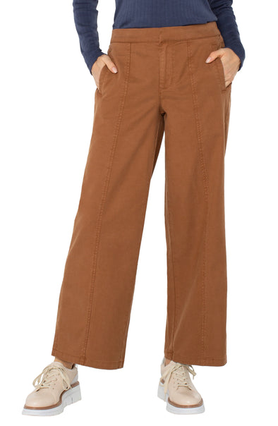 Wide Leg Trousers in Mocha Brown