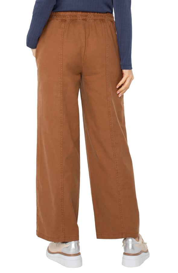 Wide Leg Trousers in Mocha Brown