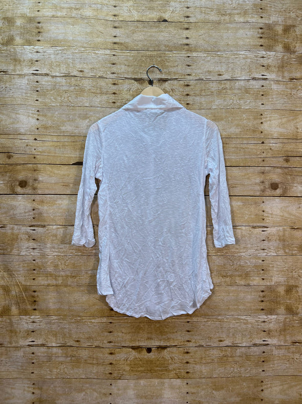 White 3/4 Sleeve Shirt