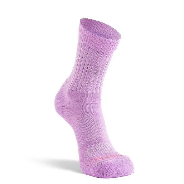 Hematite Lightweight Crew Hiking Sock in Lilac