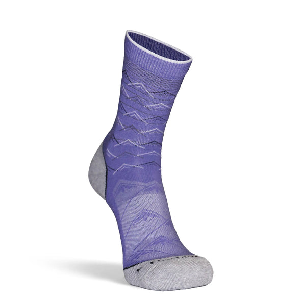 Mountain Lightweight Crew Hiking Sock in Purple