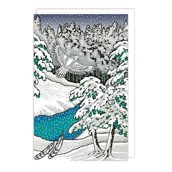 Snowy Night Christmas Boxed Theme Cards Set of 16