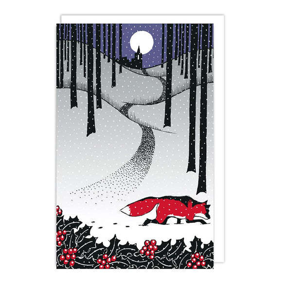 Snowy Night Christmas Boxed Theme Cards Set of 16