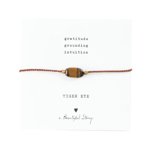 Gemstone Bracelet in Tiger Eye
