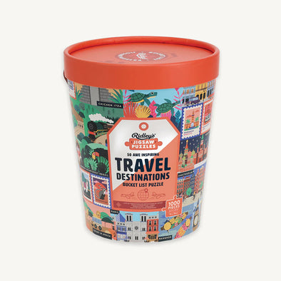 50 Awe-Inspiring Travel Destinations Bucket List 1000-Piece Puzzle