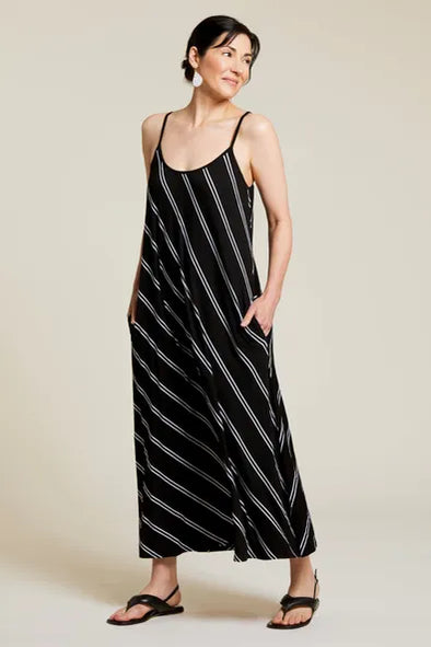 Knit Jersey Maxi Dress in Black