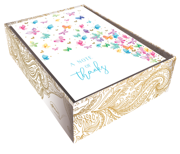 Butterflies Boxed Thank You Notes Set of 14