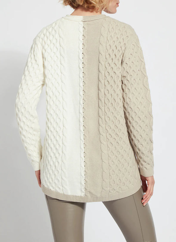 Harlow V-neck Sweater in Simply Taupe