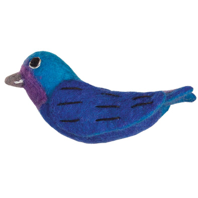 Felt Indigo Bunting Ornament