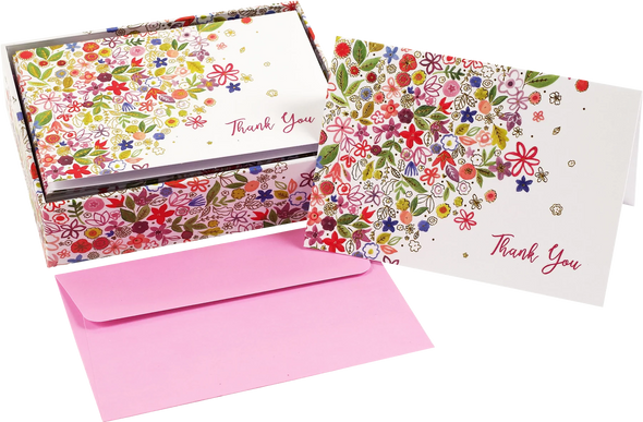 Floral Daydream Thank You Notes Box of 14