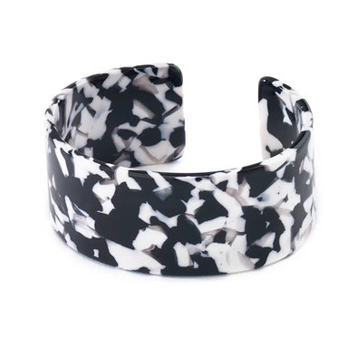 Spotty Cuff Bracelet in Black/White