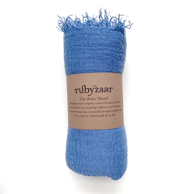 Boho Scarf in Cornflower