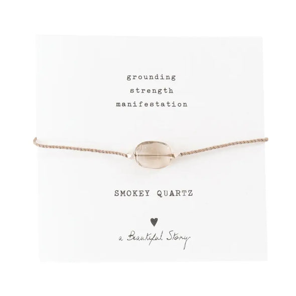Gemstone Bracelet in Smoky Quartz