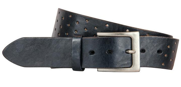 Perforata Curved Handmade Leather Belt