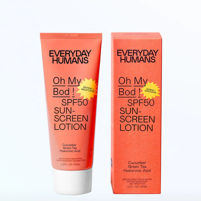 Oh My Bod! SPF50 Face BodySunscreen Lotion Mini Size 1.0 oz