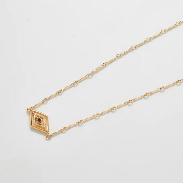 Gold Diamond Medallion Necklace