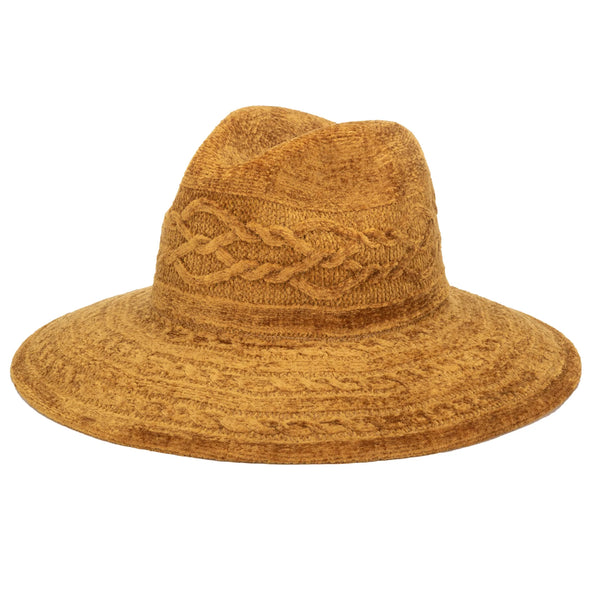 Nellie Knit Fedora in Mustard
