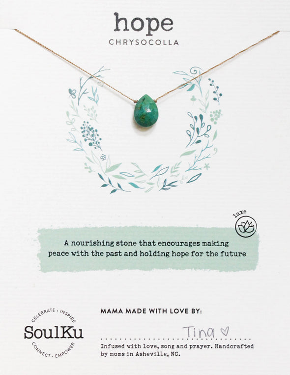Chrysocolla Luxe Necklace for Hope