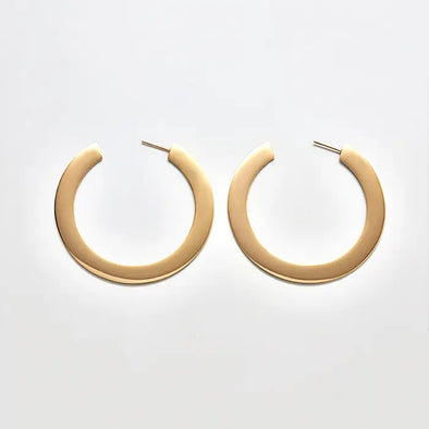 Medium Flat Hoop Earrings