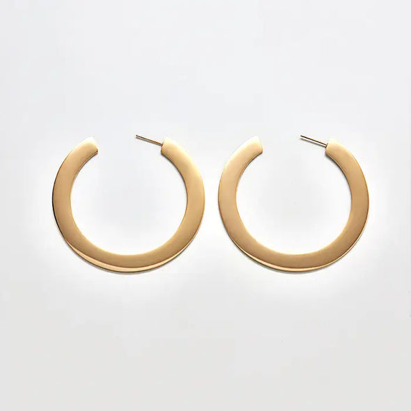 Medium Flat Hoop Earrings
