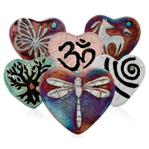 Raku Mini Hearts