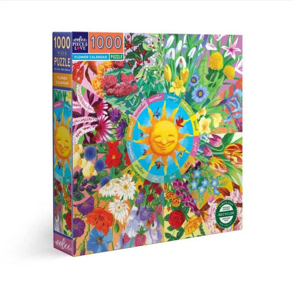 Flower Calendar 1000pc Puzzle
