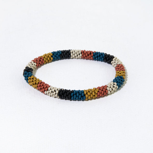 Citron Rust Multi Stripe Slide and Stack Bracelet