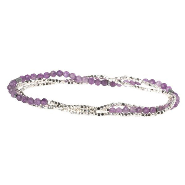 Delicate Stone Amethyst - Stone of Protection Bracelet