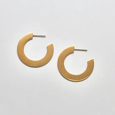 Small Flat Hoop Earrings