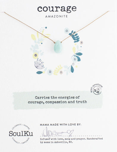 Amazonite Soul-Full of Light Necklace for Courage