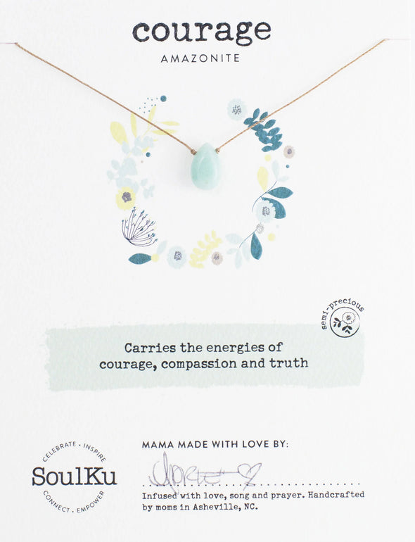 Amazonite Soul-Full of Light Necklace for Courage