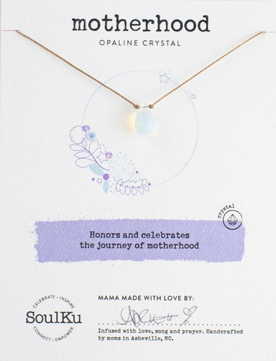 Opaline Crystal Soul Shine Necklace Honoring Motherhood