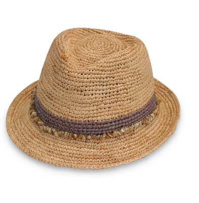 Tahiti Raffia Hat in Taupe