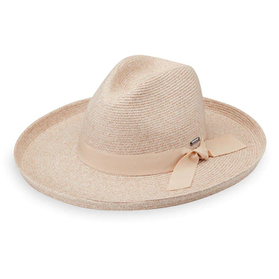 Vivian Sun Protection Hat in White/Beige