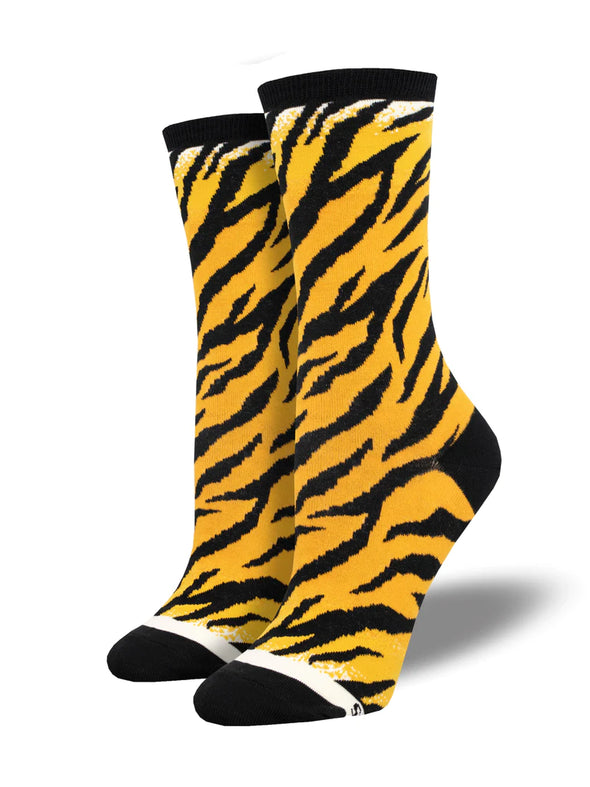 Tiger Stripes Socks in Orange