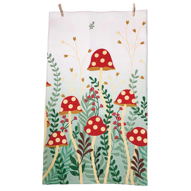 Mushroom Garden Towel