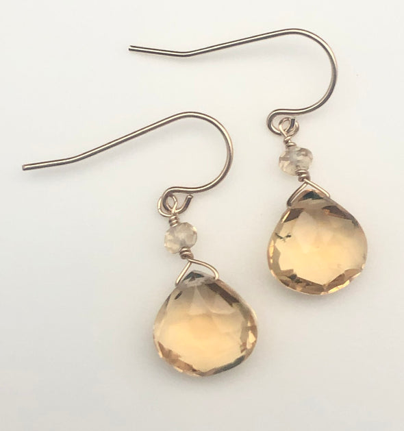 Citrine Briolette Earrings