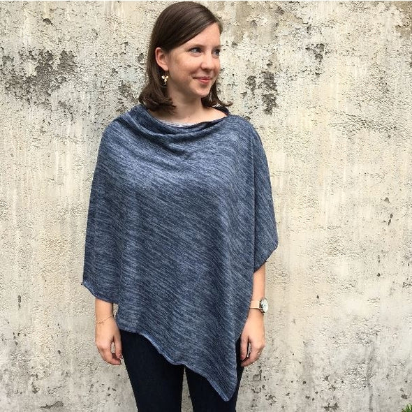 Heather Jersey Poncho