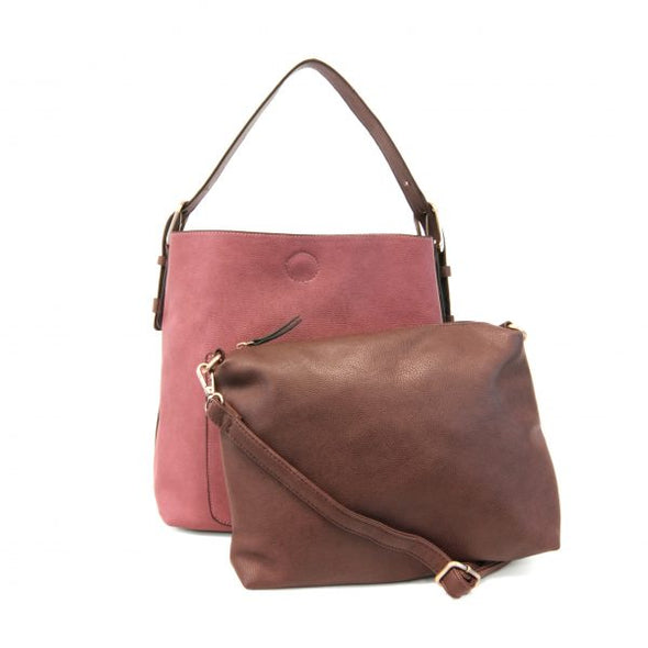 Classic Hobo Handbag with Removable Insert Bag