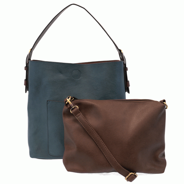 Classic Hobo Handbag with Removable Insert Bag