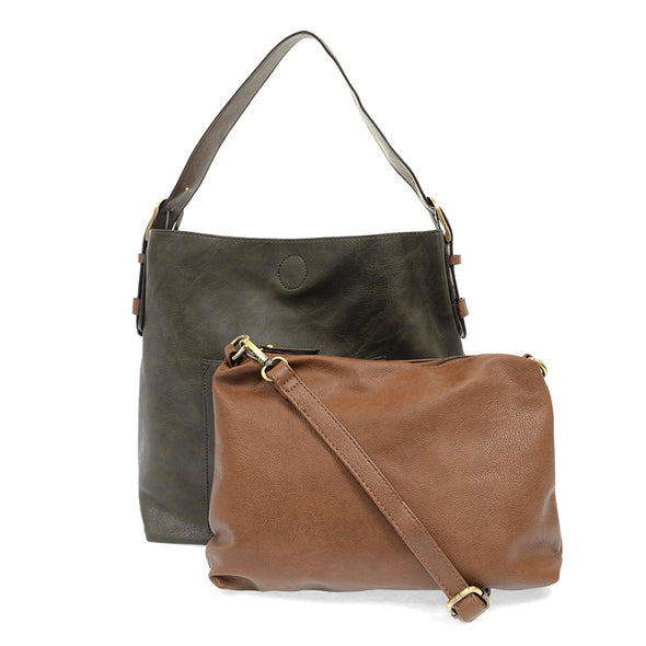 Classic Hobo Handbag with Removable Insert Bag