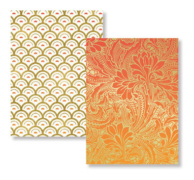 Ornamental Paper Luxury Foiled Notecards Set of 16