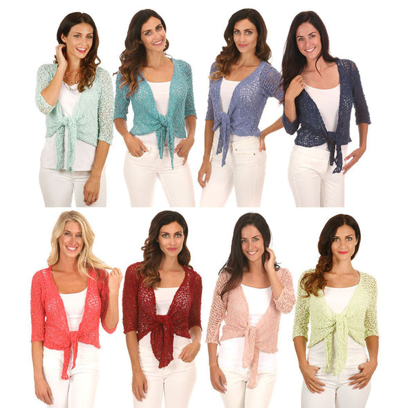 Popcorn Knit Shrug