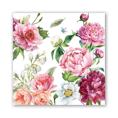 Blush Peony Cocktail Napkins Set of 20