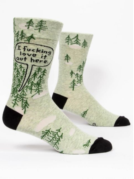 Men's I F-ing Love It Out Here Crew Socks